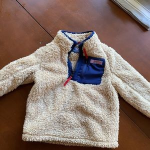 Vineyard Vines Kids Sherpa Quarter zip